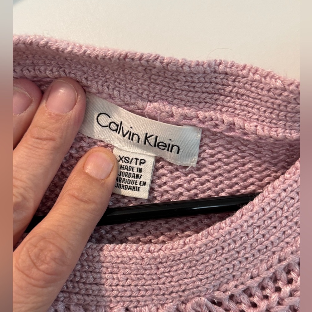 Calvin Klein Light Pink Knit Top - Picture 3 of 8